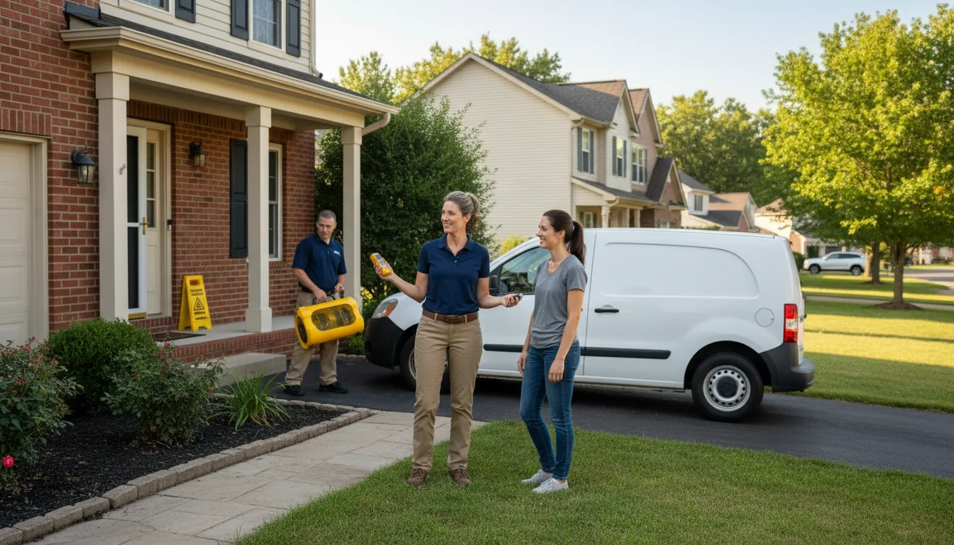 Residential water damage restoration in South Houston, TX